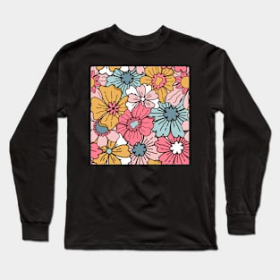 Bold color flower Long Sleeve T-Shirt